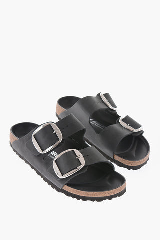 Leather ARIZONA Sandals with Double Buckle