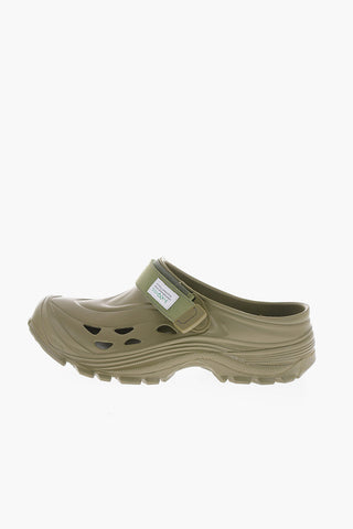 Rubber Sandals with Cut-Out Details