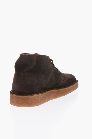 Suede Desert Boots with Crepe Sole