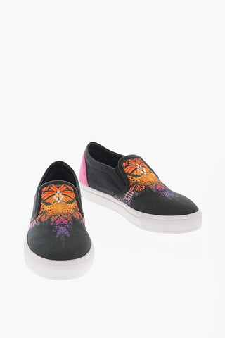 Canvas FILIPA Slip-On Sneakers with Suede Trimmings
