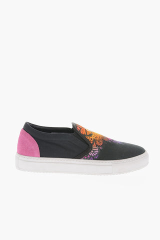 Canvas FILIPA Slip-On Sneakers with Suede Trimmings