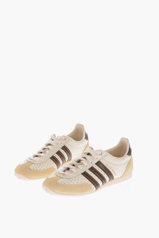 WALES BONNER Sneakers Basse WB JAPAN In Pelle e Suede con Dettagli Traforati