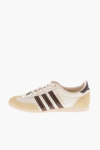 WALES BONNER Sneakers Basse WB JAPAN In Pelle e Suede con Dettagli Traforati