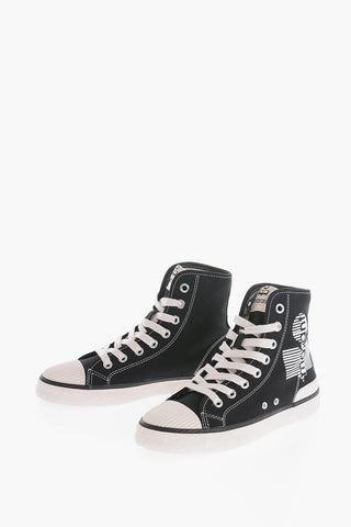 Canvas BENKEEN High-Top Sneakers with Contrasting Details