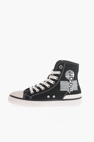 Canvas BENKEEN High-Top Sneakers with Contrasting Details