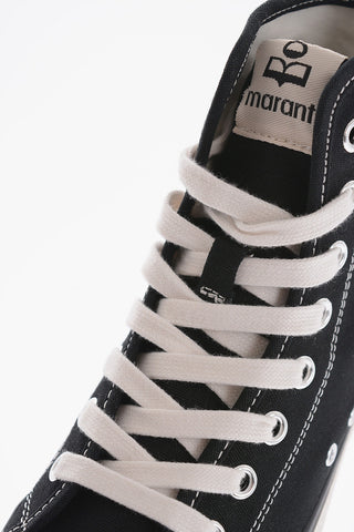 Canvas BENKEEN High-Top Sneakers with Contrasting Details