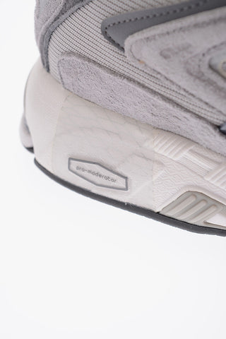 Sneakers Basse RESPONSE in Pelle e Suede con Suola a Contrasto