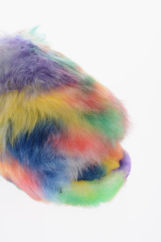 Wool FLUFF YEAH PRIDE Slippers with Logoed Elastic Band