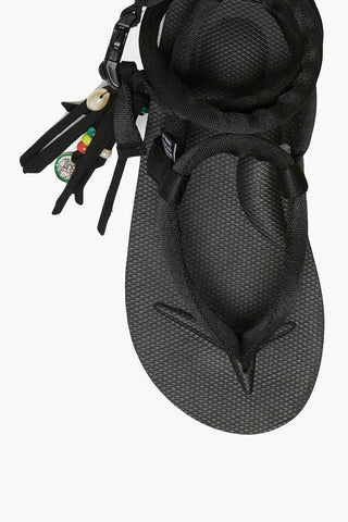 ALANUI Solid Color Lace-up Sandals with Vibram Sole