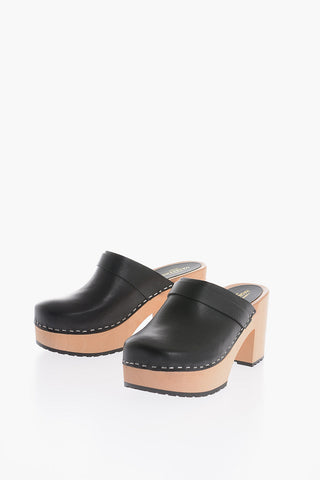 Leather LOUISE Clogs 8.5cm