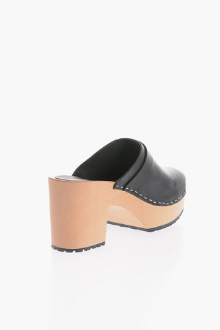 Leather LOUISE Clogs 8.5cm