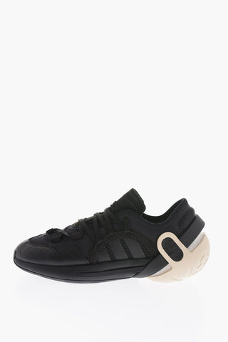 Y-3 YOHJI YAMAMOTO Technical Fabric and Leather IDOSO BOOST Low-Top Sneakers