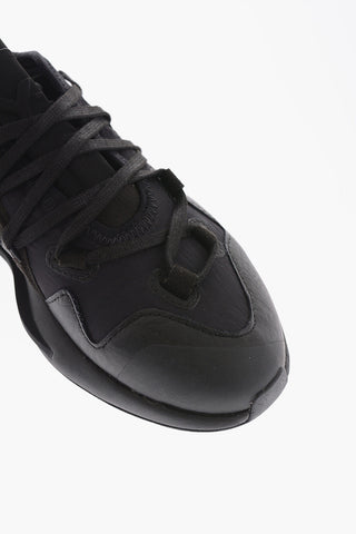 Y-3 YOHJI YAMAMOTO Technical Fabric and Leather IDOSO BOOST Low-Top Sneakers