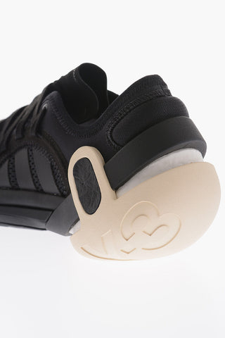 Y-3 YOHJI YAMAMOTO Technical Fabric and Leather IDOSO BOOST Low-Top Sneakers