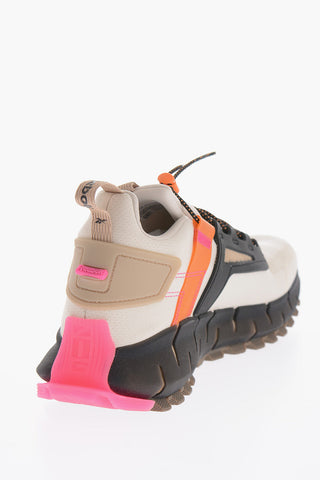 Fabric ZIG KINETICA Low-Top Sneakers with Fluo Details