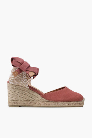 Lace-Up CARINA Wedge Sandals with Raffia sole 7,5cm