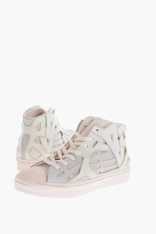 FENG CHEN WANG Sneakers Alte in Pelle con Dettagli Cut-Out