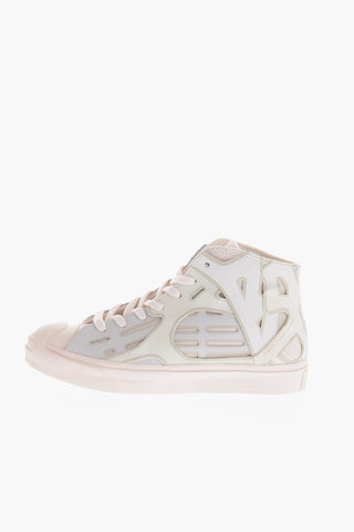 FENG CHEN WANG Sneakers Alte in Pelle con Dettagli Cut-Out