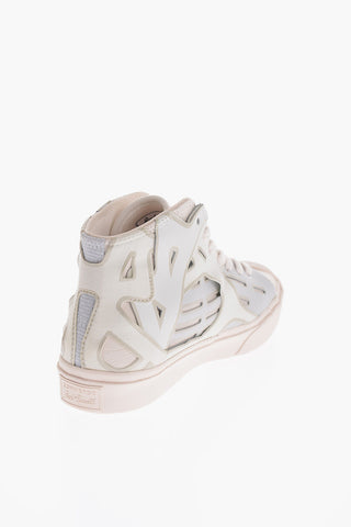 FENG CHEN WANG Sneakers Alte in Pelle con Dettagli Cut-Out
