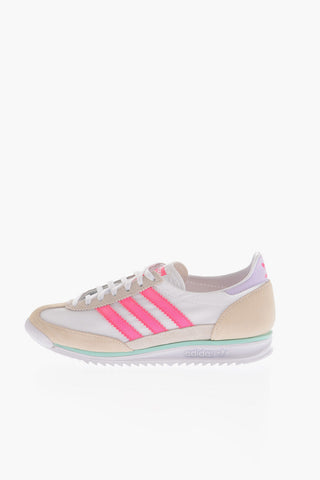 Fabric and Suede SL 72 Sneakers with Contrasting Details