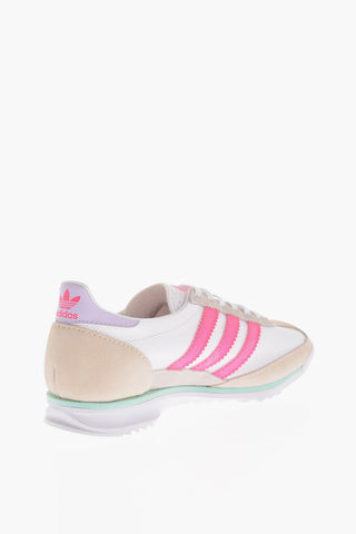 Fabric and Suede SL 72 Sneakers with Contrasting Details