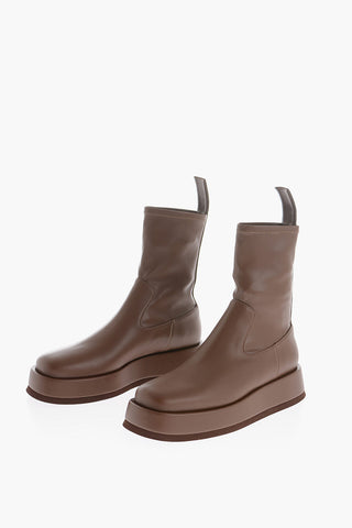 GIA COUTURE Faux Leather ROSIE 11 Boots with Platform 4cm