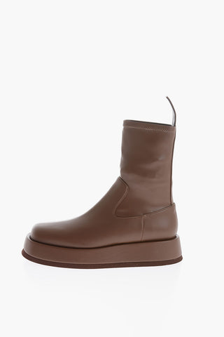 GIA COUTURE Faux Leather ROSIE 11 Boots with Platform 4cm