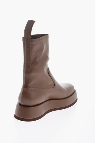 GIA COUTURE Faux Leather ROSIE 11 Boots with Platform 4cm
