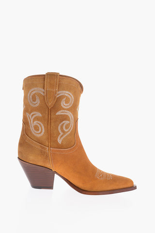 Texani PERLA 60 in Suede con Ricami 8cm
