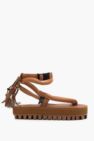 ALANUI Sandals With Suede Fringes and Beaded Embellishment