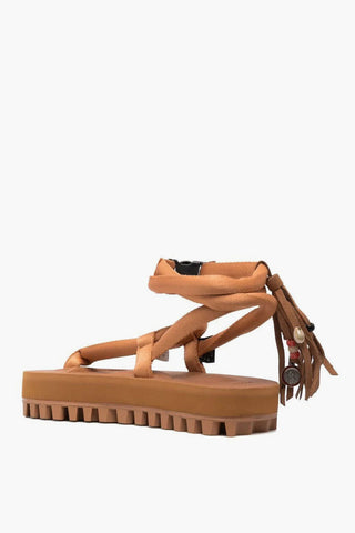 ALANUI Sandals With Suede Fringes and Beaded Embellishment