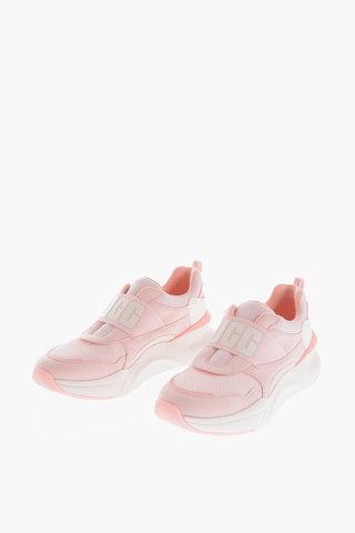 Embossed Logo Fabric LA FLEX Slip On Sneakers