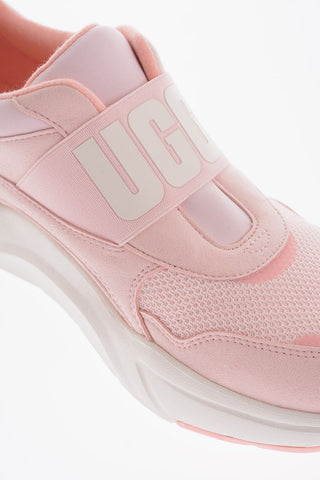 Embossed Logo Fabric LA FLEX Slip On Sneakers