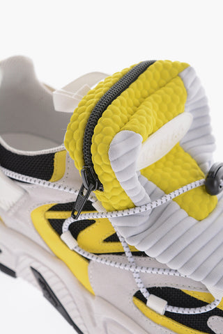 Leather RANDOM Low-Top Sneakers with Removable Pockets