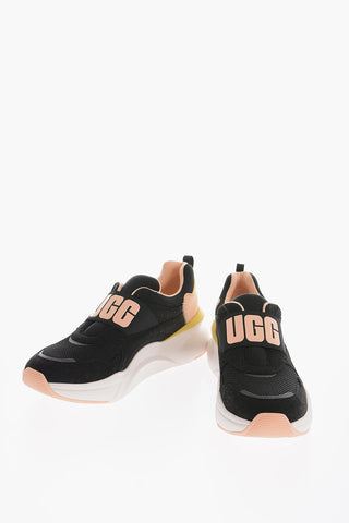 Embossed Logo Fabric LA FLEX Slip On Sneakers