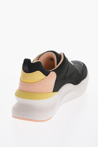 Embossed Logo Fabric LA FLEX Slip On Sneakers