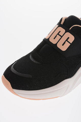Embossed Logo Fabric LA FLEX Slip On Sneakers