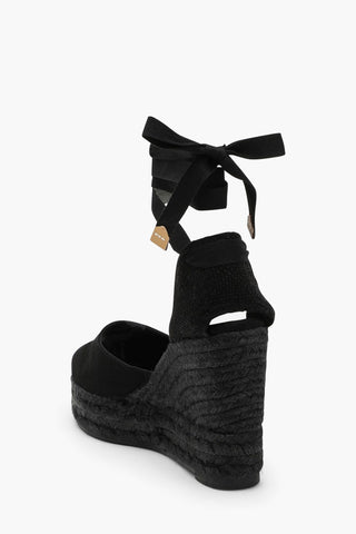Canvas CARINA Lace-up Espadrilles with Wedge 10.5cm