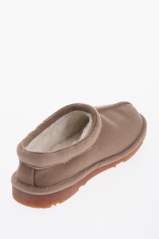 Fabric TASMAN Sandals with Faux Fur inner