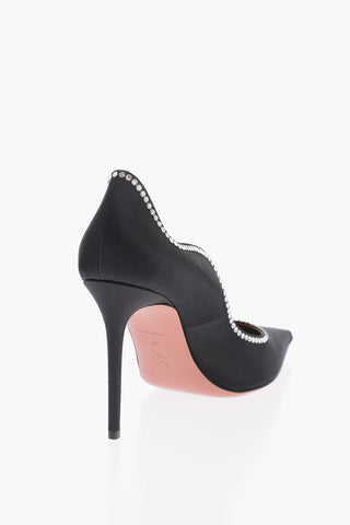 Satin ROMY Pumps with Rhinestone Embellishment 10cm