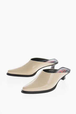Mules D-WESTERN in Pelle Lucida 5.5cm