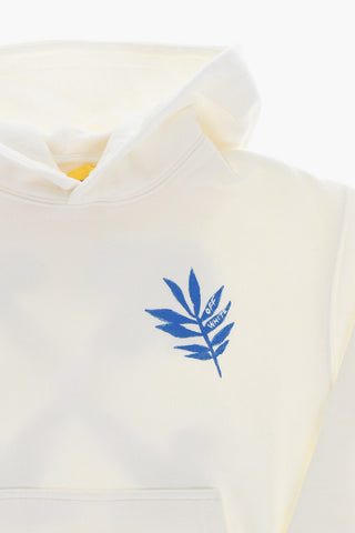 Brushed Cotton Hoodie with Contrasting Print