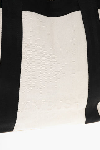 Borsa Tote con Logo in Rilievo e Pouch Interno Removibile