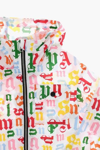 Giacca a Vento con Stampa Monogram All-Over