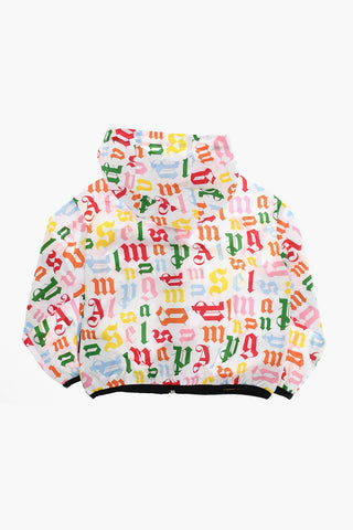 Giacca a Vento con Stampa Monogram All-Over