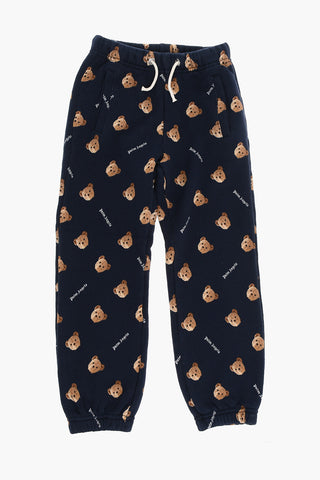 3 Pockets Joggers with All-Over Teddy Bear