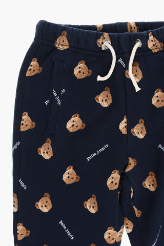 3 Pockets Joggers with All-Over Teddy Bear