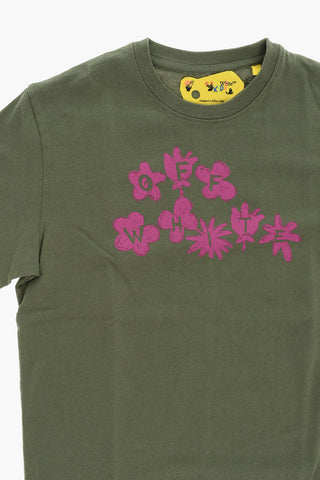 Crew-neck OFF FLOWER T-Shirt