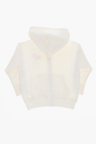 Brushed Cotton Sweatshirt with Zip Closure