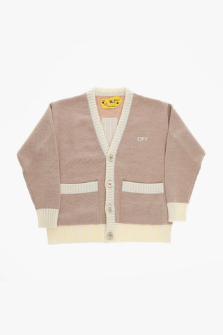 V-Neck Virgin Wool ARROW CROSS Cardigan